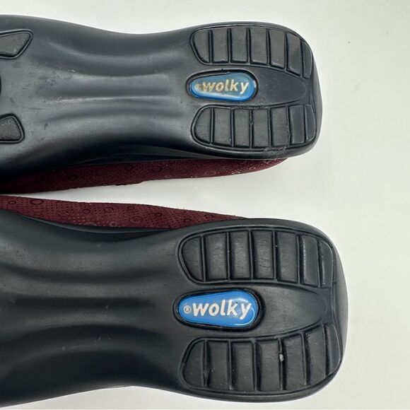 Wolky Passion Suede Mary Jane Burgundy Size 41 - Picture 12 of 15